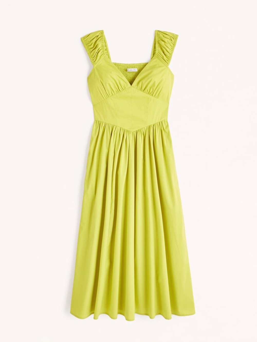 Abercrombie Cap Sleeve Corset Dress XXL Petite Lime